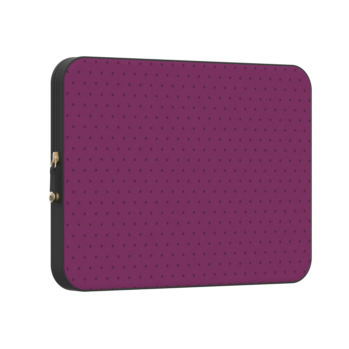 On the Dot | Plum Polka Dot Laptop Case