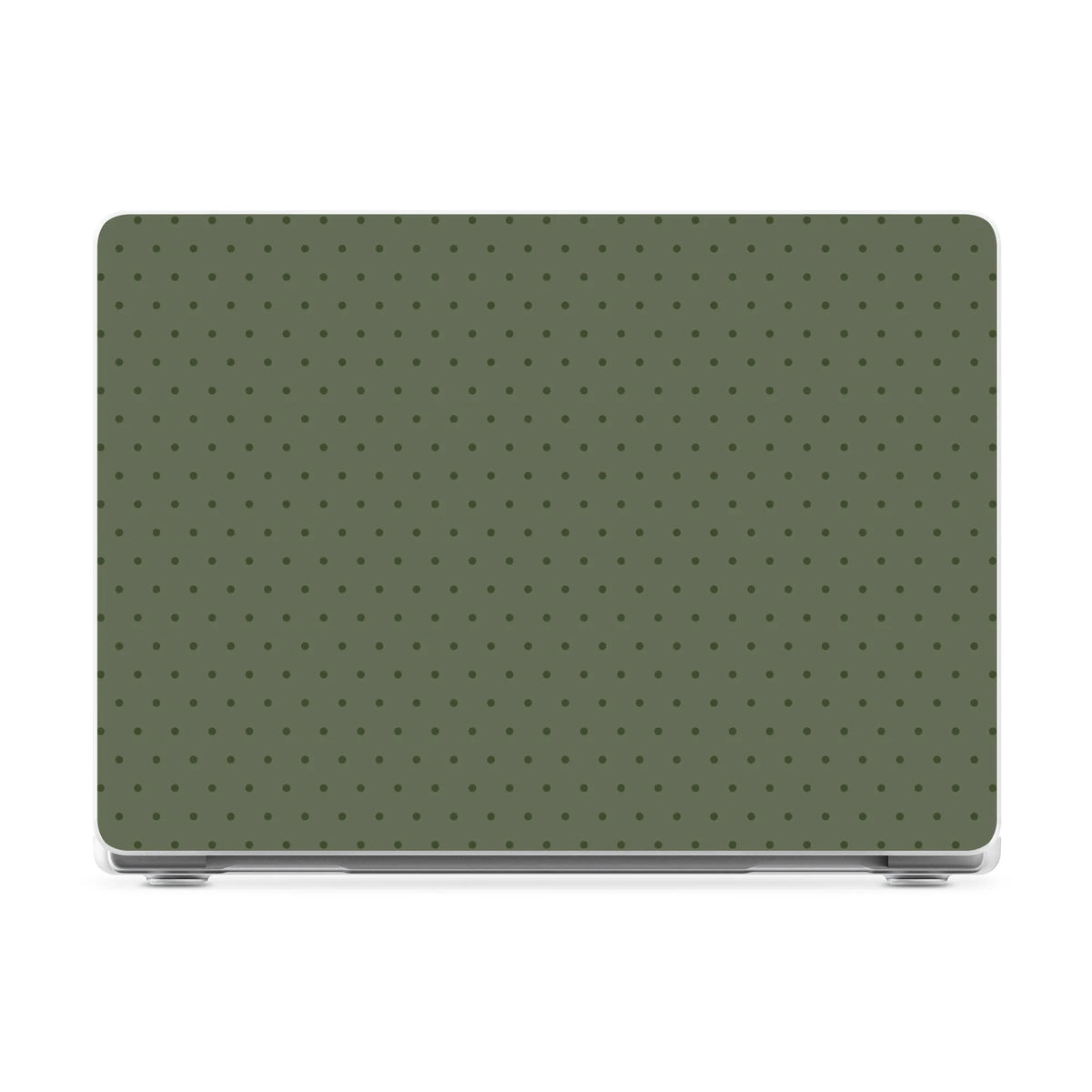 On the Dot | Olive Green Polka Dot Laptop Shell