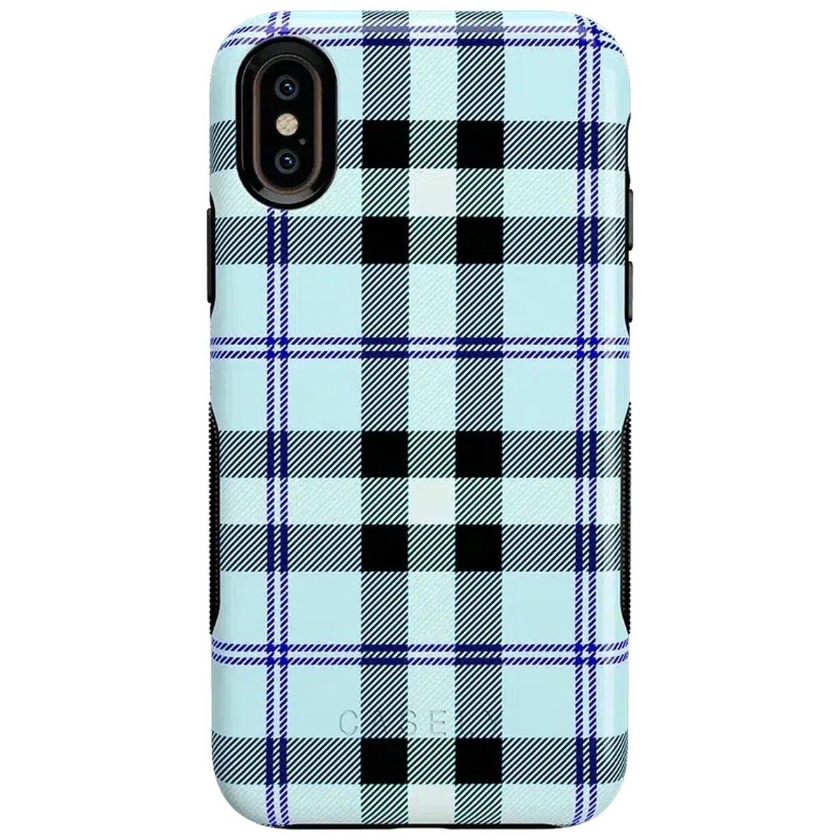 As if! | Light Blue Plaid Case