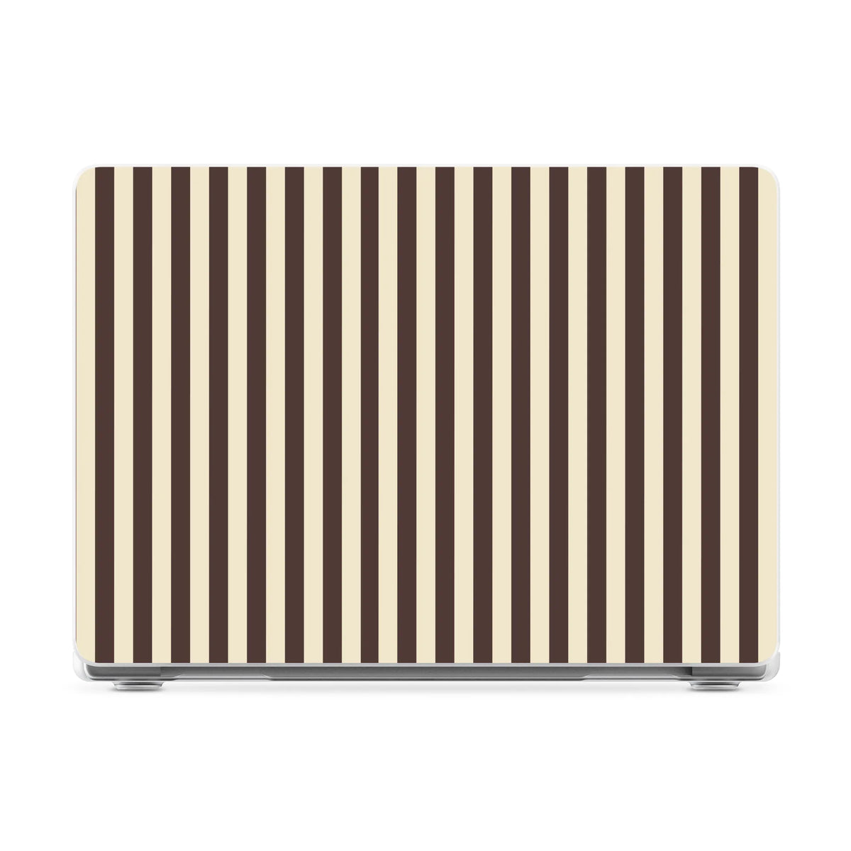 S'more Stripes | Brown Striped Laptop Shell