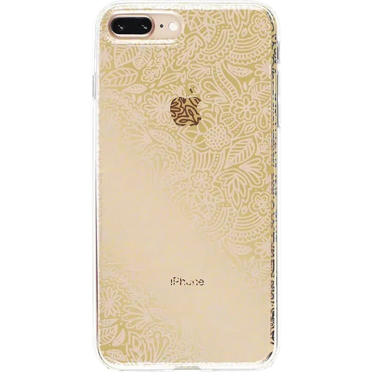 Floral Mandala | Rose Gold Clear Case