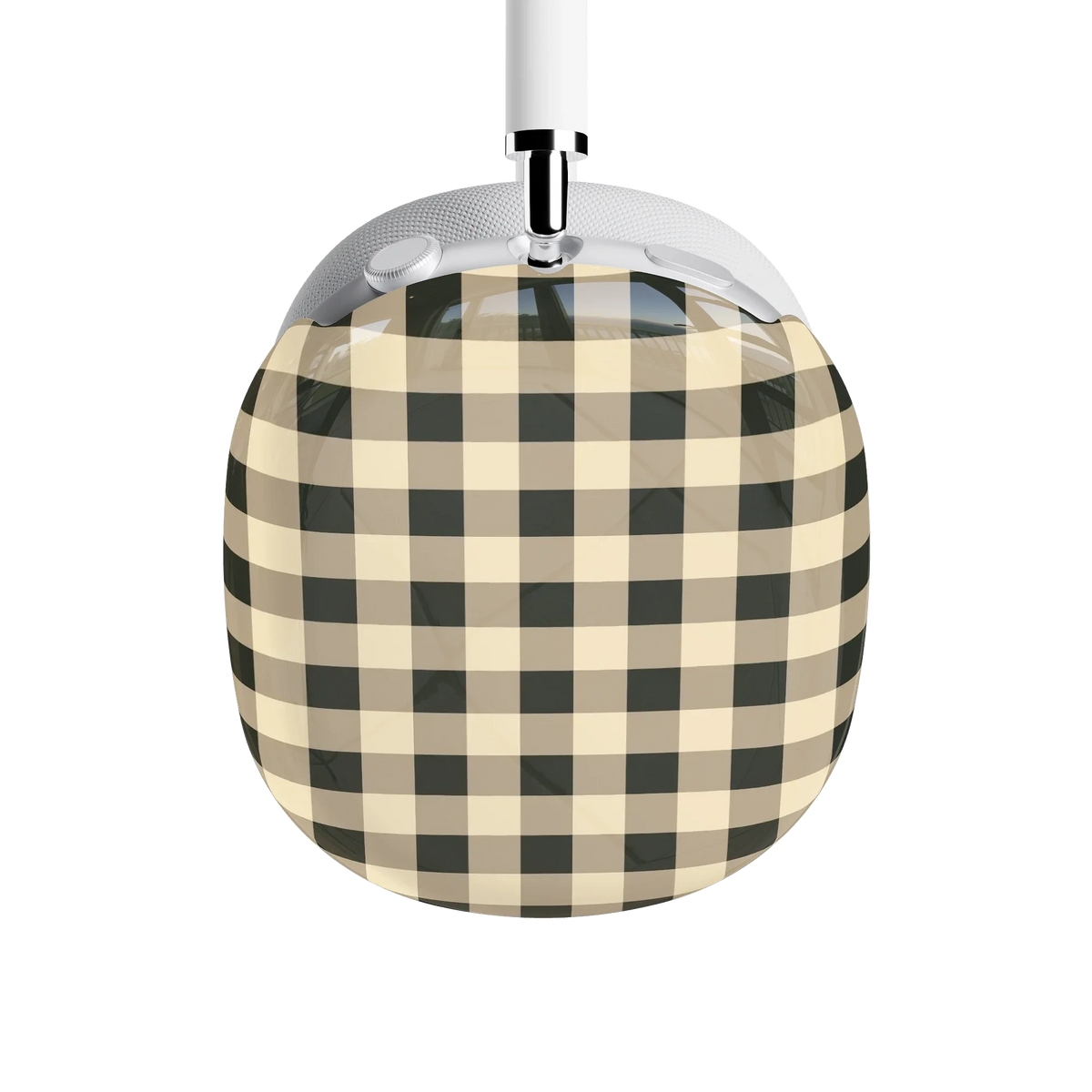 Cedar Lane | Black & Cream Gingham AirPods Max Case