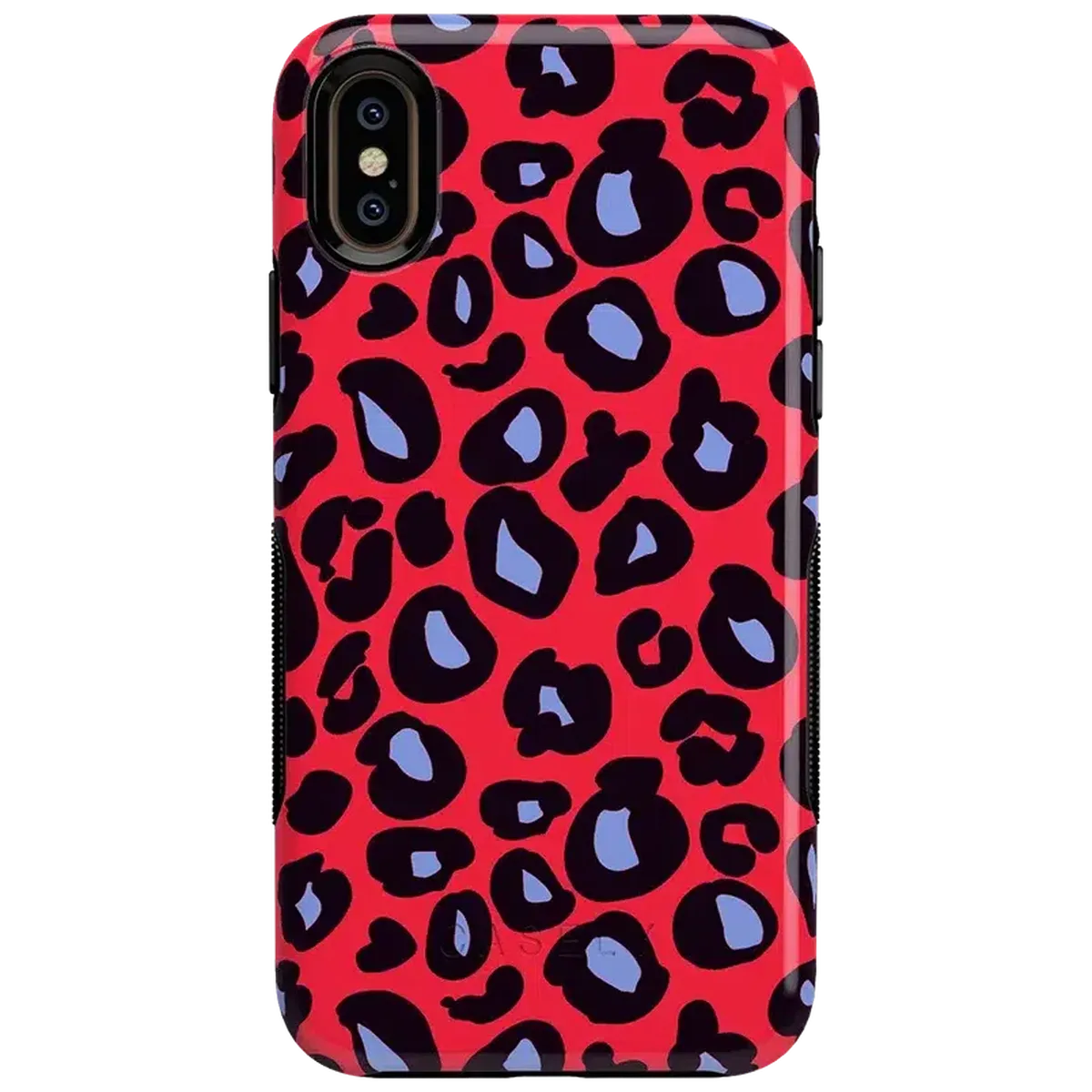 Into the Wild | Red & Blue Leopard Print Case