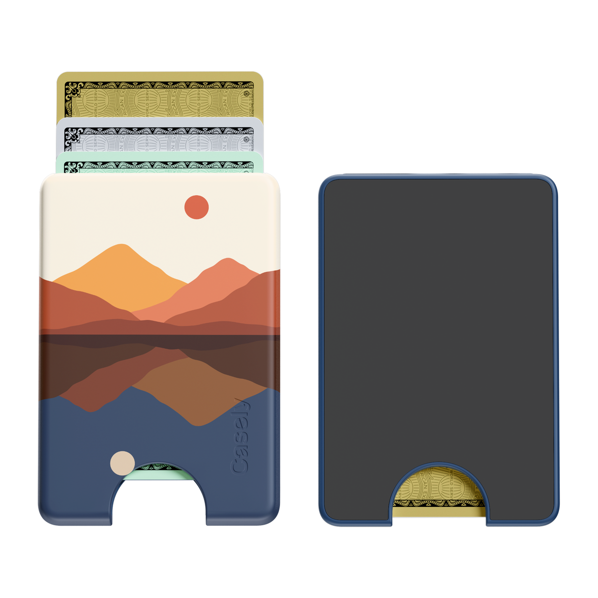 Opposites Attract | Day & Night Colorblock Mountains MagWallet