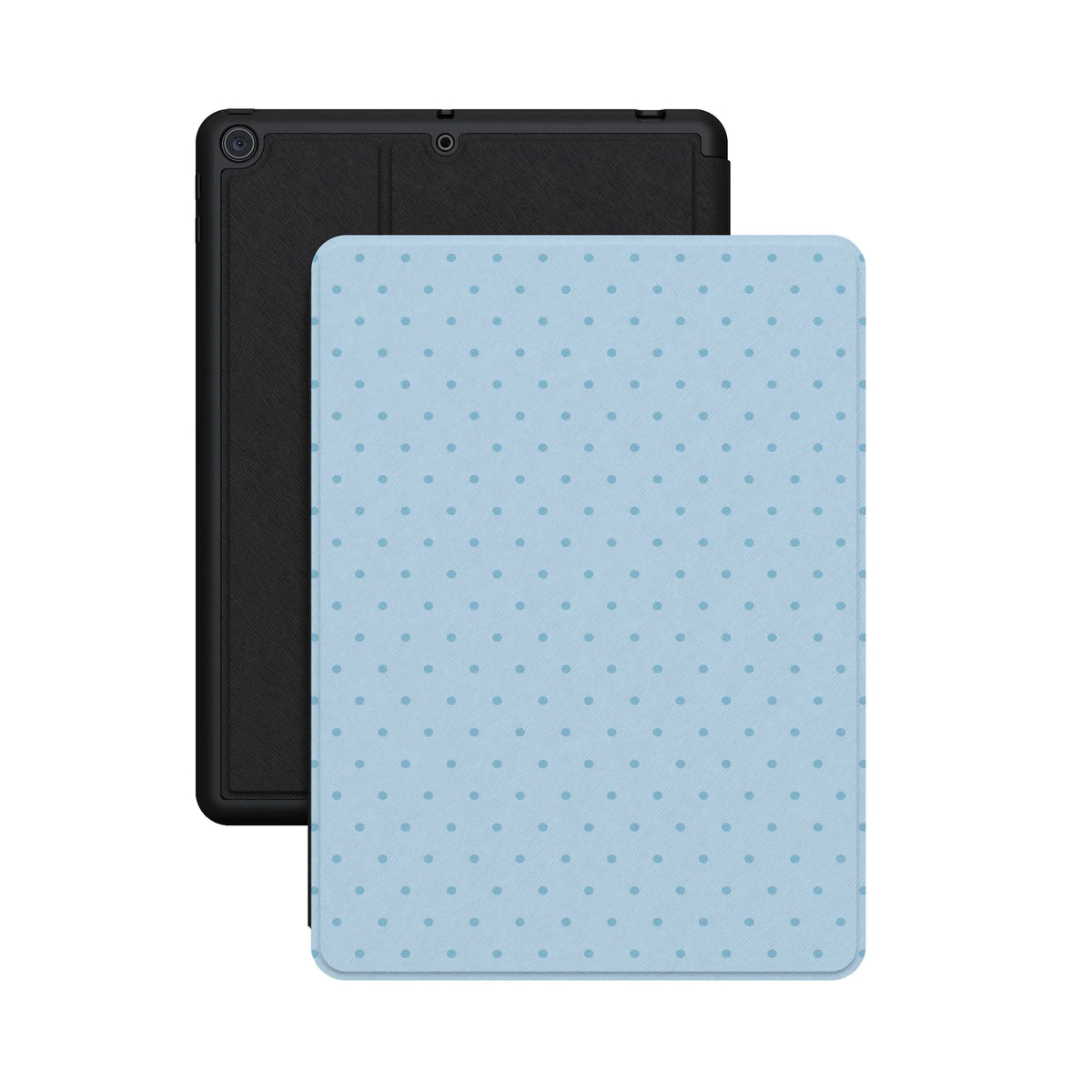 On the Dot | Blue Monochrome Polka Dot iPad Case