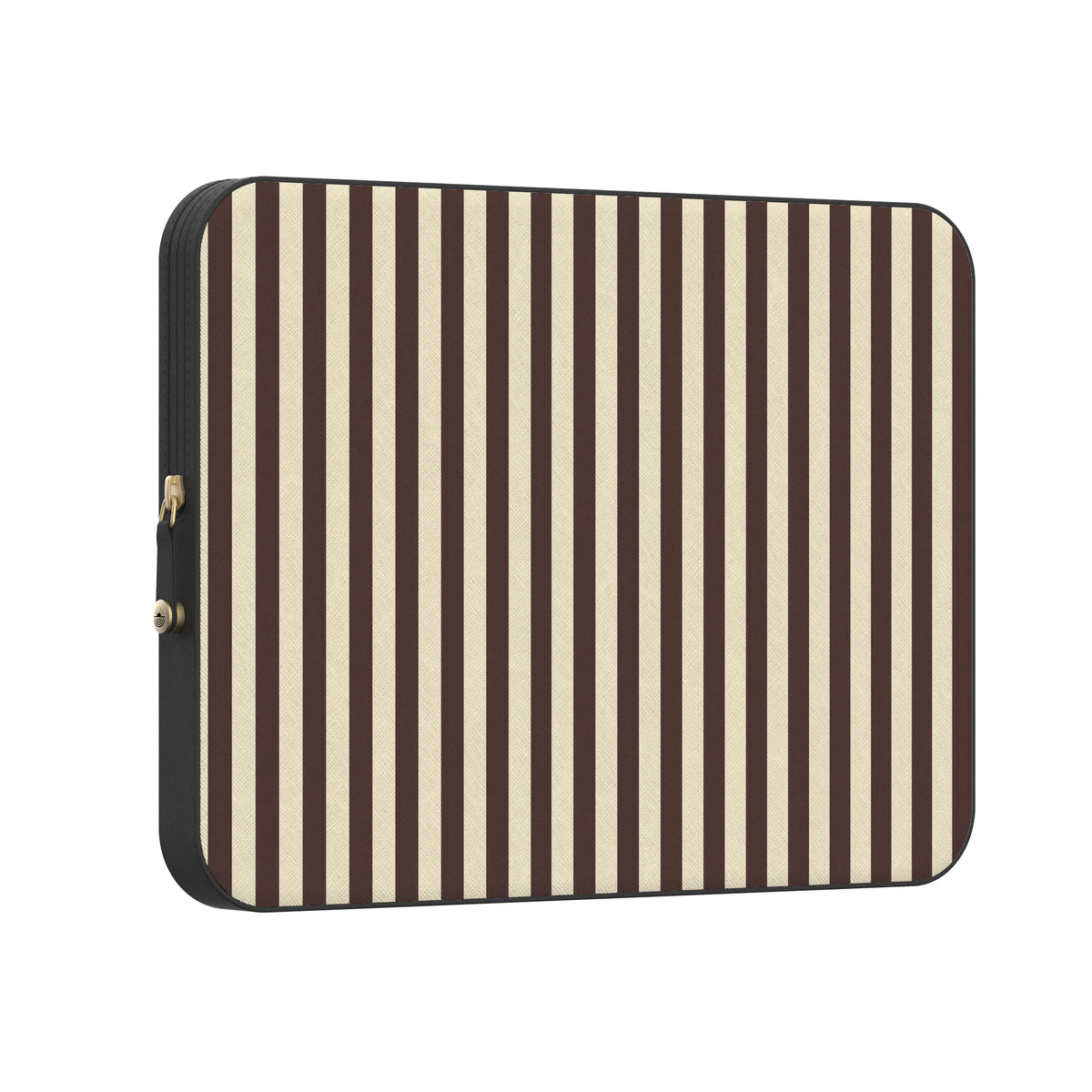 S'more Stripes | Brown Striped Laptop Case