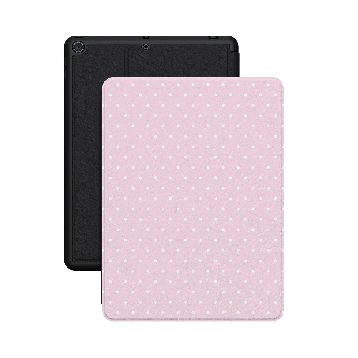 On the Dot | Pink & White Polka Dot iPad Case