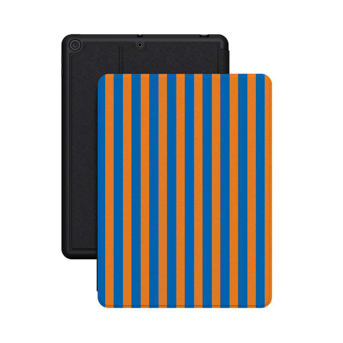 Go New York | Blue & Orange Stripes iPad Case