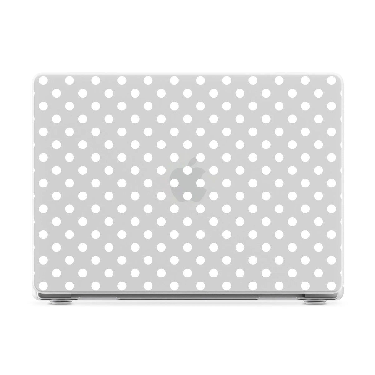 Spotted in SoHo | White Polka Dot Laptop Shell