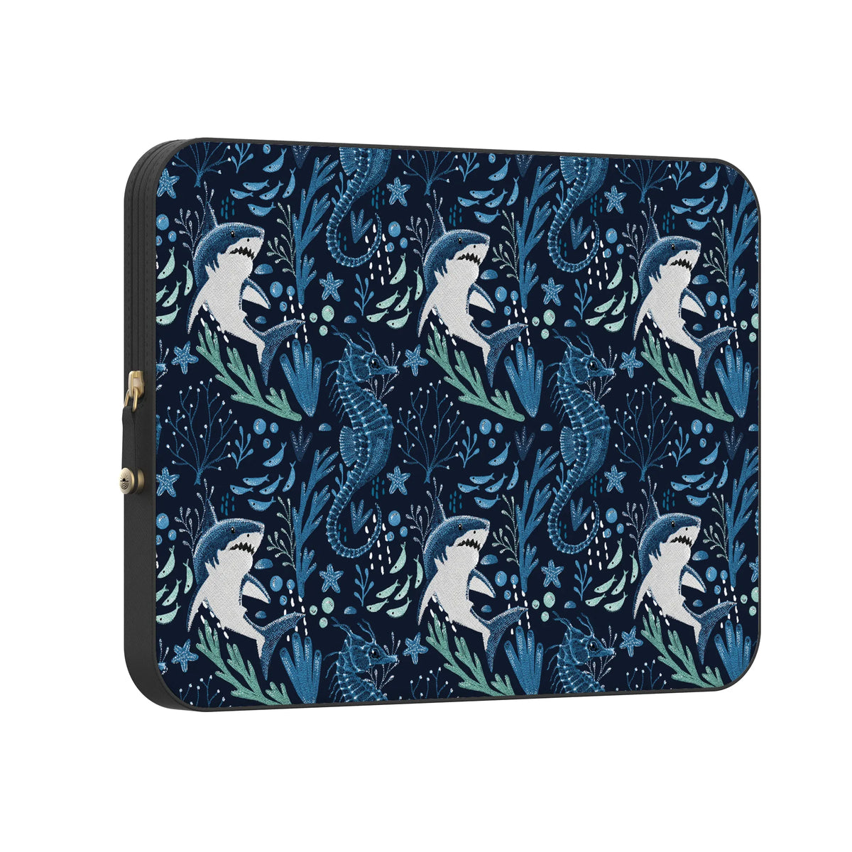 Midnight Reef | Shark Print Laptop Case