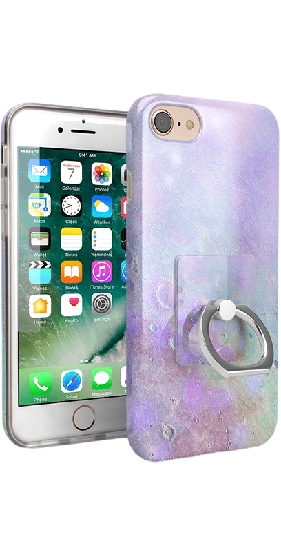 Over the Moon | Pastel Marble Moon Phone Ring