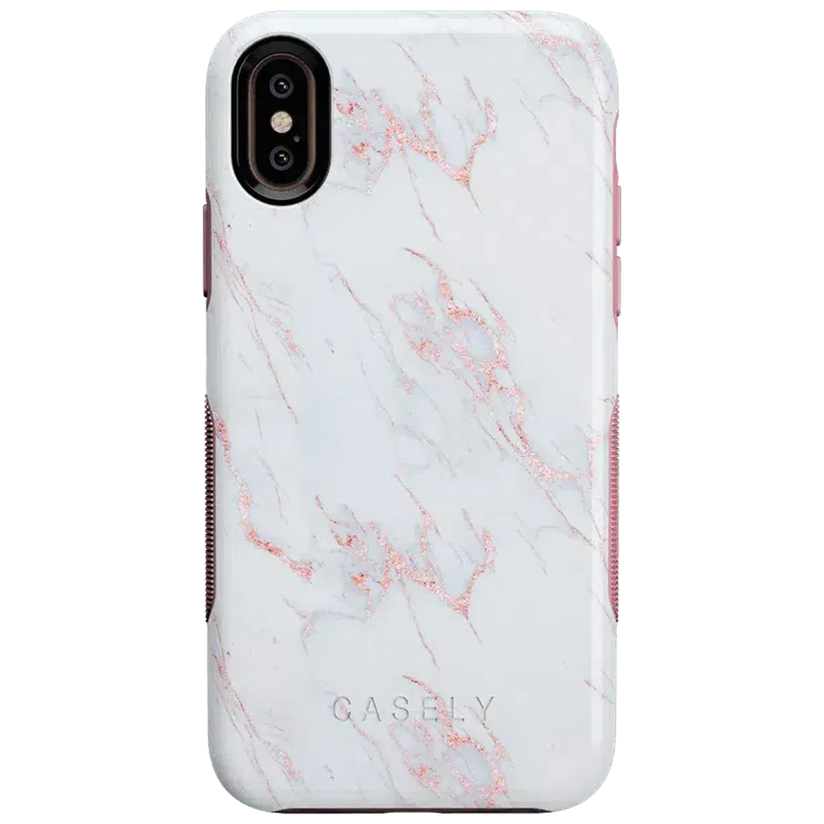 Subtle Blush | White and Pink Marble Case