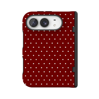 On the Dot | Maroon Polka Dot Case