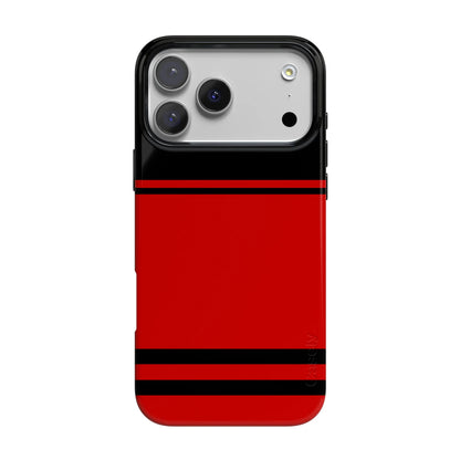 Storm Warning | Black & Red Stripes Case
