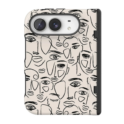 We're All Human | Minimal Face Art Case