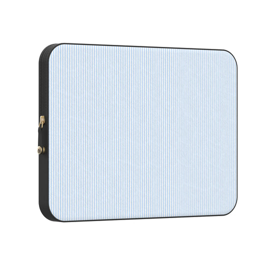 Stripes and the City | Light Blue Pinstripe Laptop Case