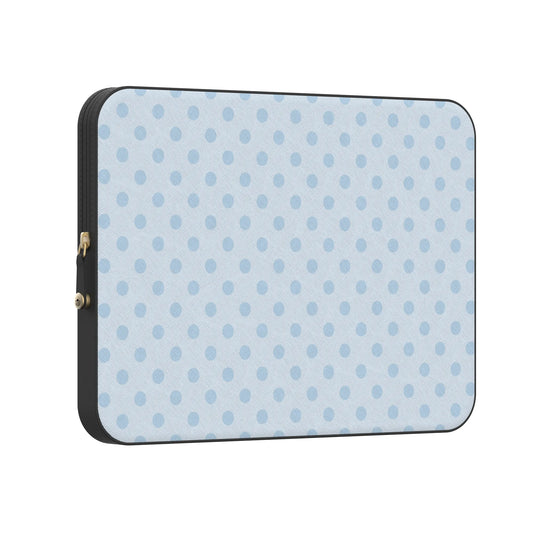 Spotted in SoHo | Light Blue Polka Dot Laptop Case