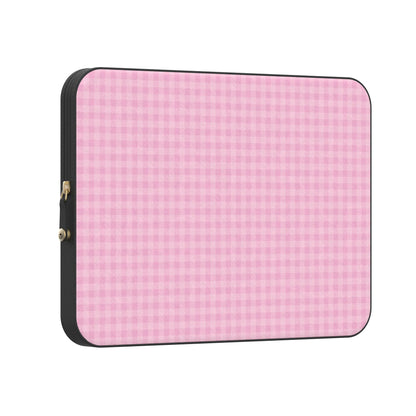 Sweet Jam | Light Pink Gingham Laptop Case