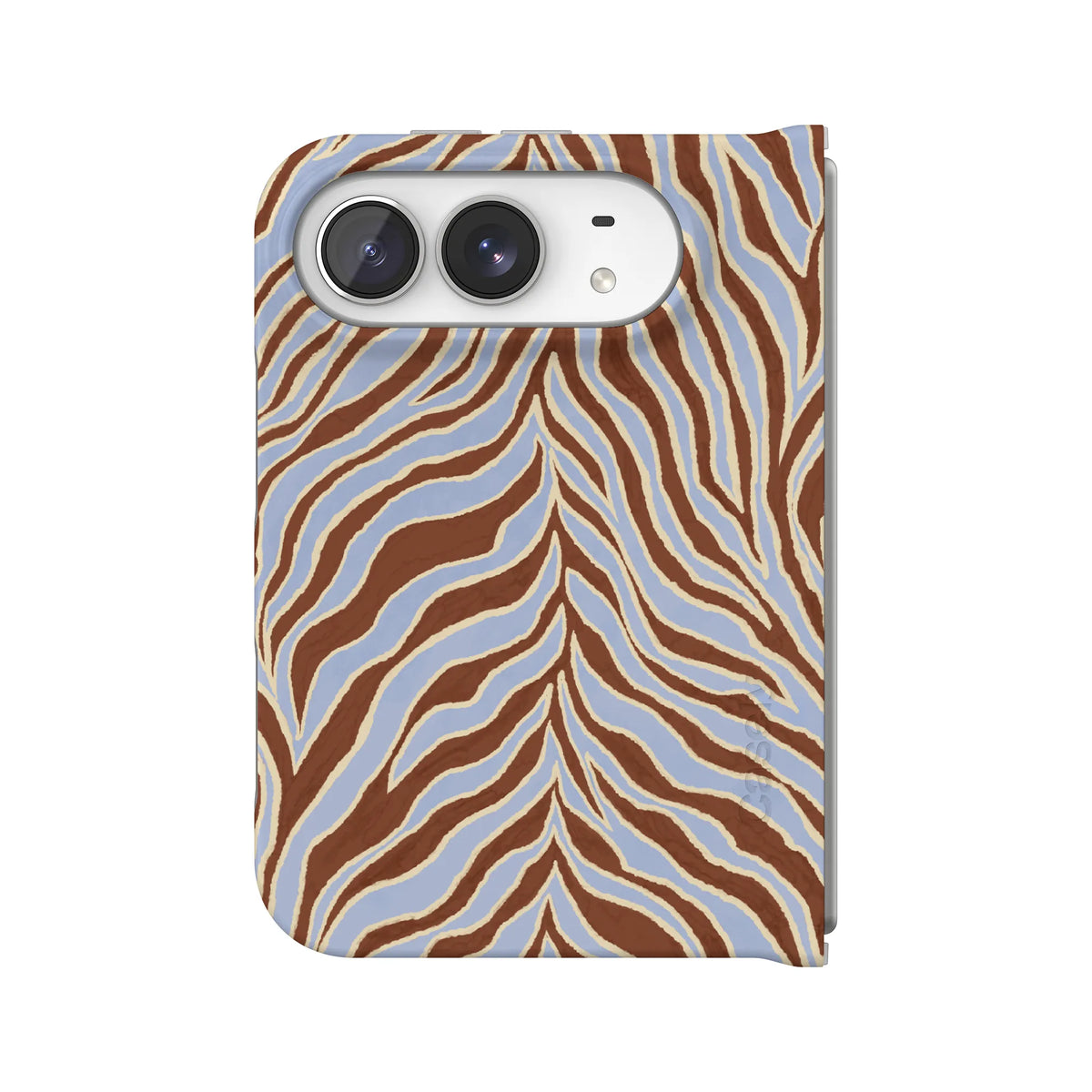 Untamed | Brown & Blue Zebra Case
