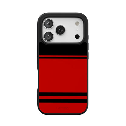 Storm Warning | Black & Red Stripes Case