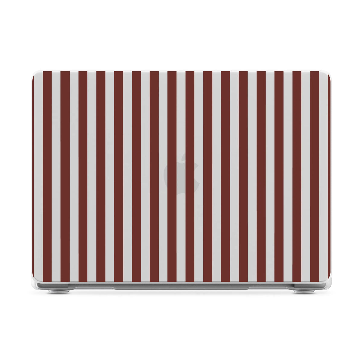Sunday in Brooklyn | Burgundy Stripes Laptop Shell