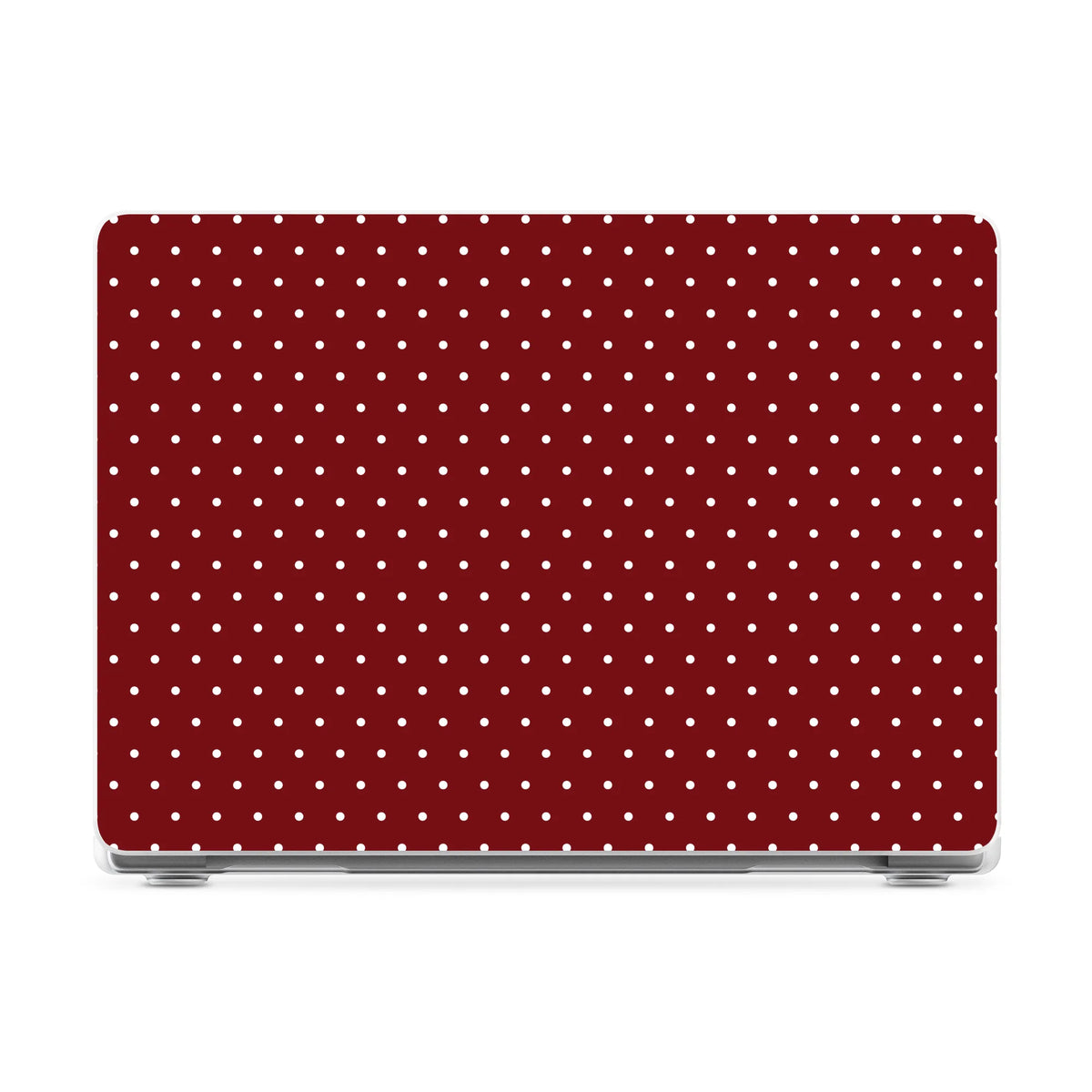 On the Dot | Maroon Polka Dot Laptop Shell