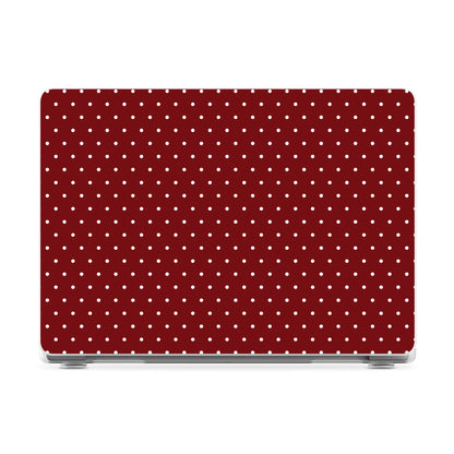 On the Dot | Maroon Polka Dot Laptop Shell
