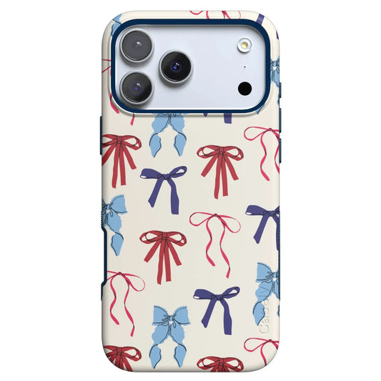 American Girlie | Red White & Blue Bows Case