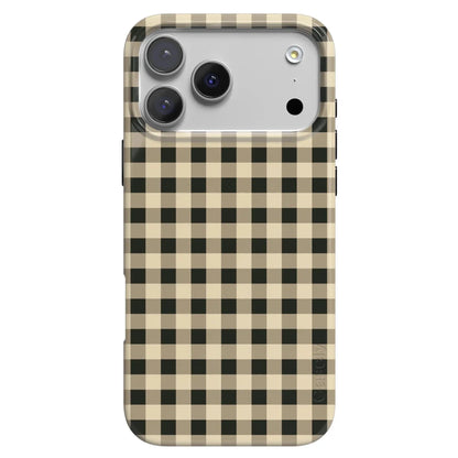 Cedar Lane | Black & Cream Gingham Case
