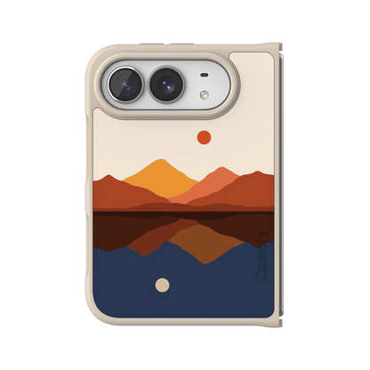 Opposites Attract | Day & Night Colorblock Mountains Case