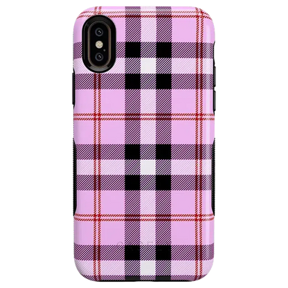 As if! | Light Purple Plaid Case