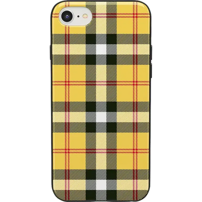 As if! | Yellow Plaid iPhone Case