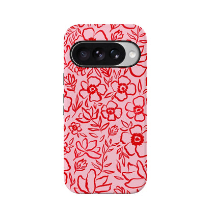 Blush Garden | Floral Doodle Case