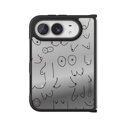 I'm With Her | Black & White Boobs Case