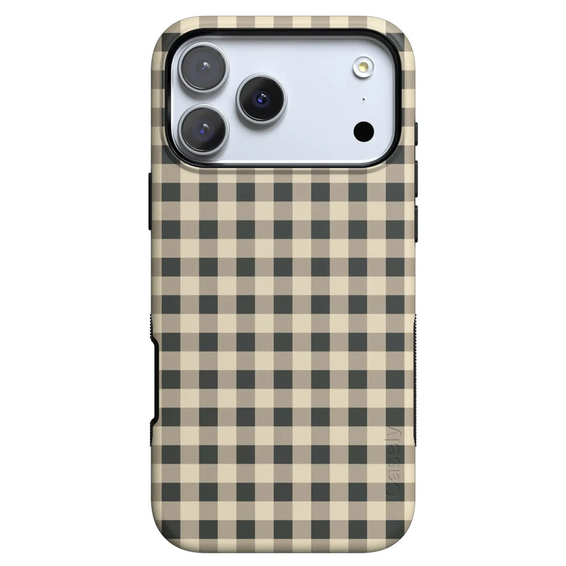 Cedar Lane | Black & Cream Gingham Case