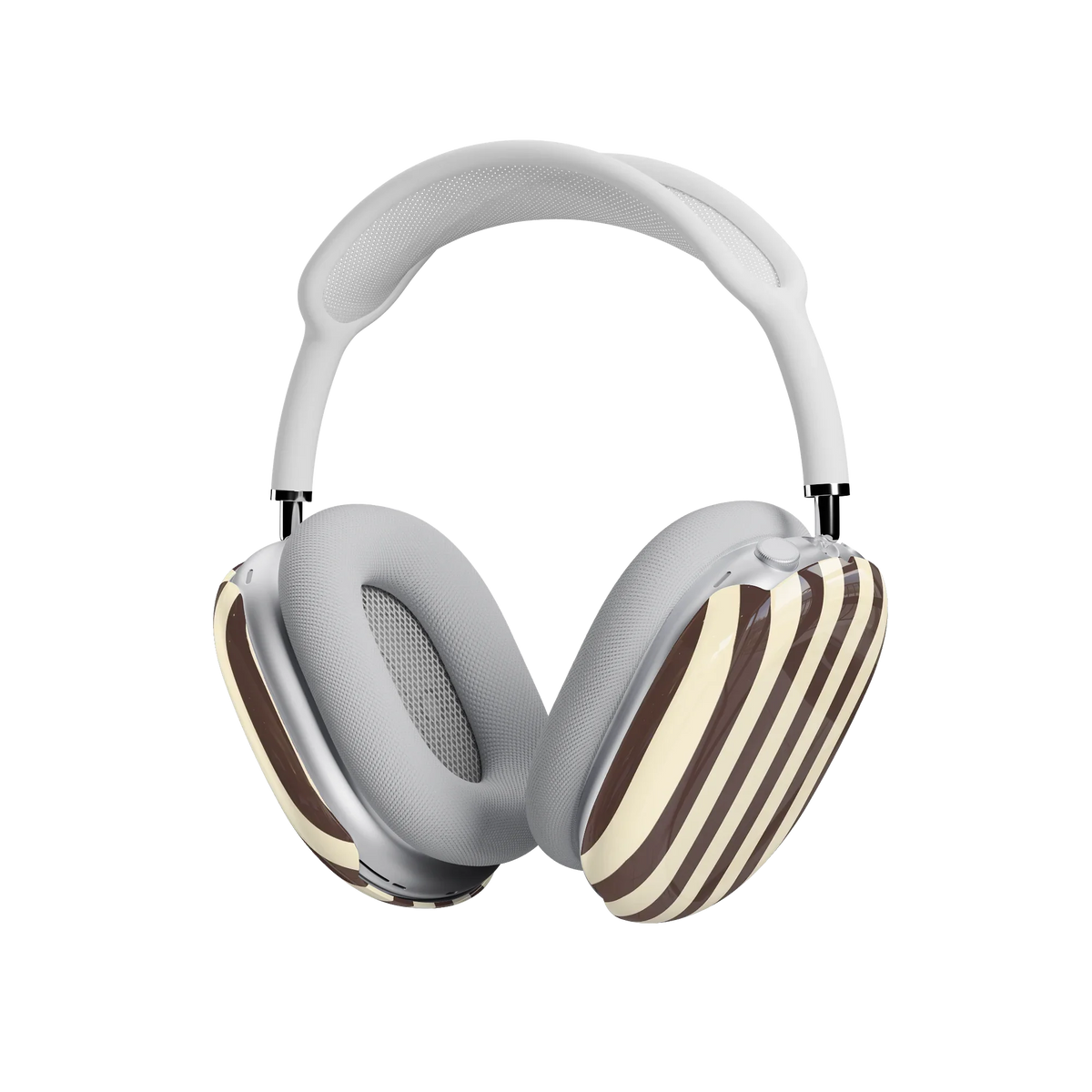 S'more Stripes | Brown Striped AirPods Max Case