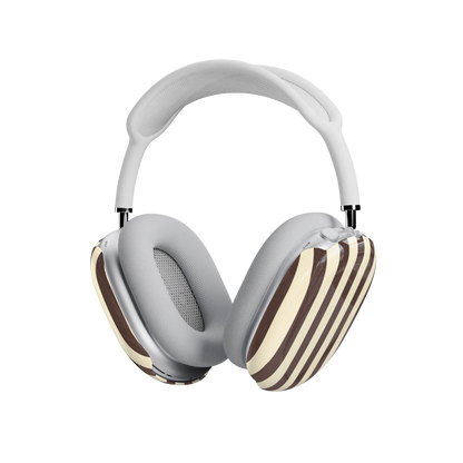 S'more Stripes | Brown Striped AirPods Max Case