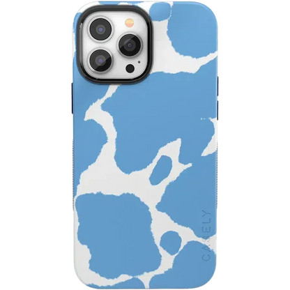 Current MOOd | Light Blue Cow Print Case