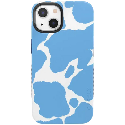 Current MOOd | Light Blue Cow Print Case