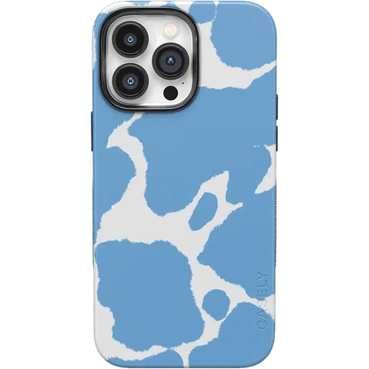 Current MOOd | Light Blue Cow Print Case