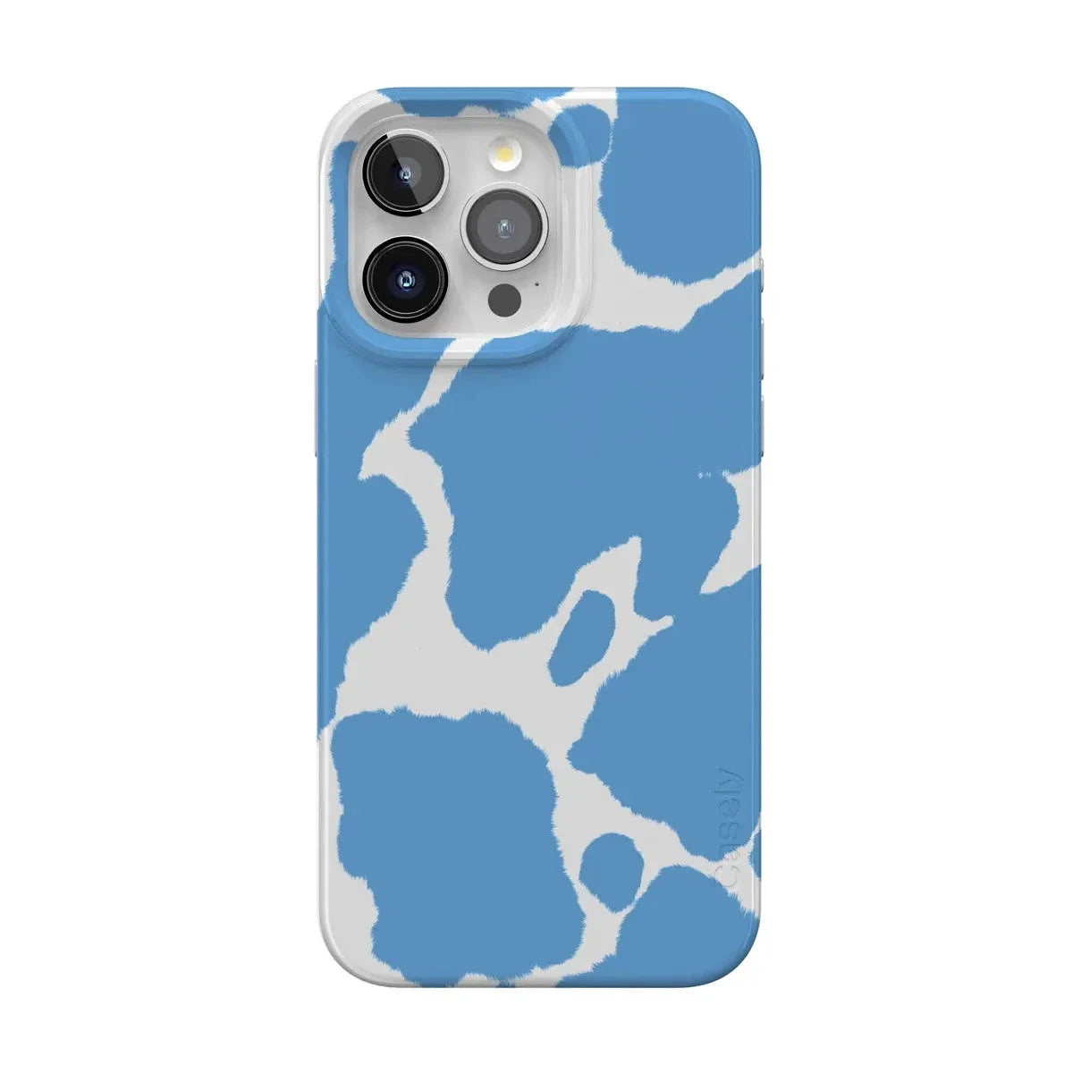 Current MOOd | Light Blue Cow Print Case