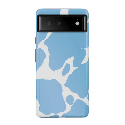 Current MOOd | Light Blue Cow Print Google Pixel Case