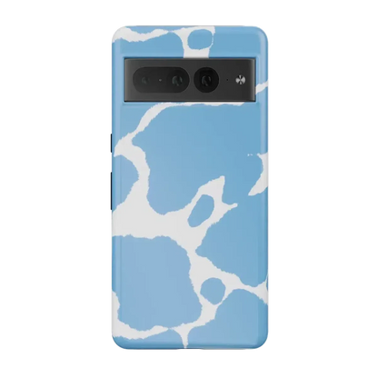 Current MOOd | Light Blue Cow Print Google Pixel Case