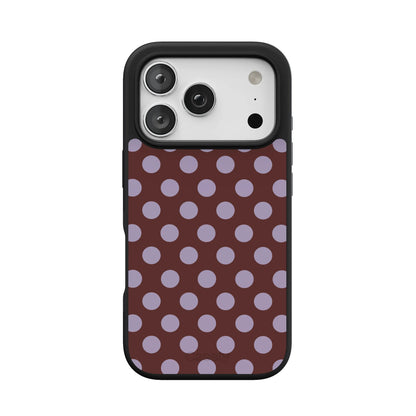 Spotted in SoHo | Burgundy Polka Dot Case