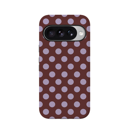 Spotted in SoHo | Burgundy Polka Dot Case