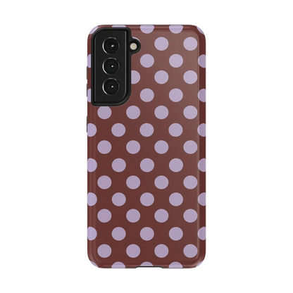 Spotted in SoHo | Burgundy Polka Dot Case