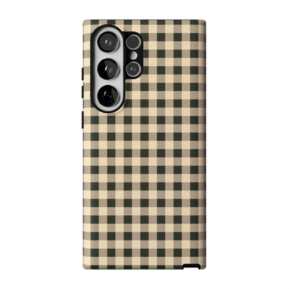 Cedar Lane | Black & Cream Gingham Case