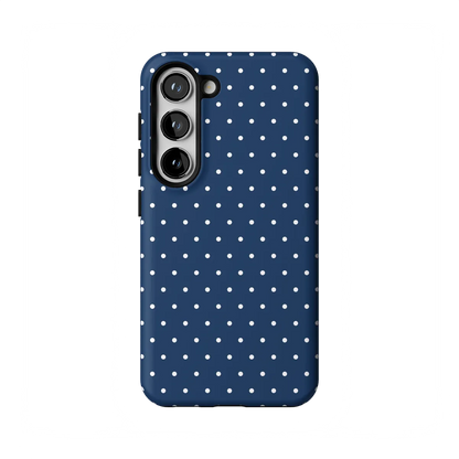 On the Dot | Navy Polka Dot Case