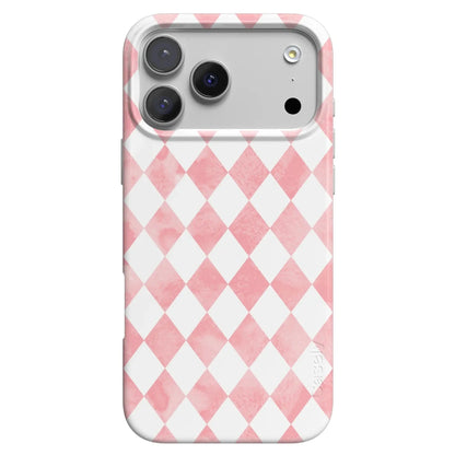 Queen of Diamonds | Pink Watercolor Case