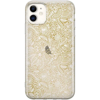 Floral Mandala | Rose Gold Clear Case